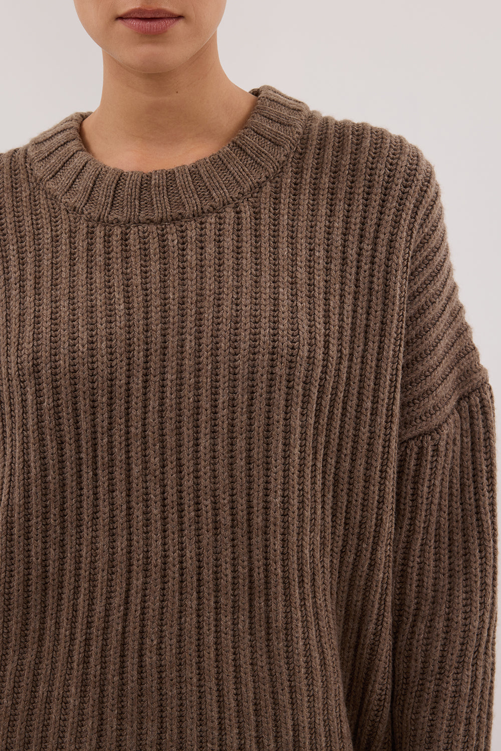 MARLEY CHOC MARLE KNIT JUMPER Clothing DISSH Boutiques 