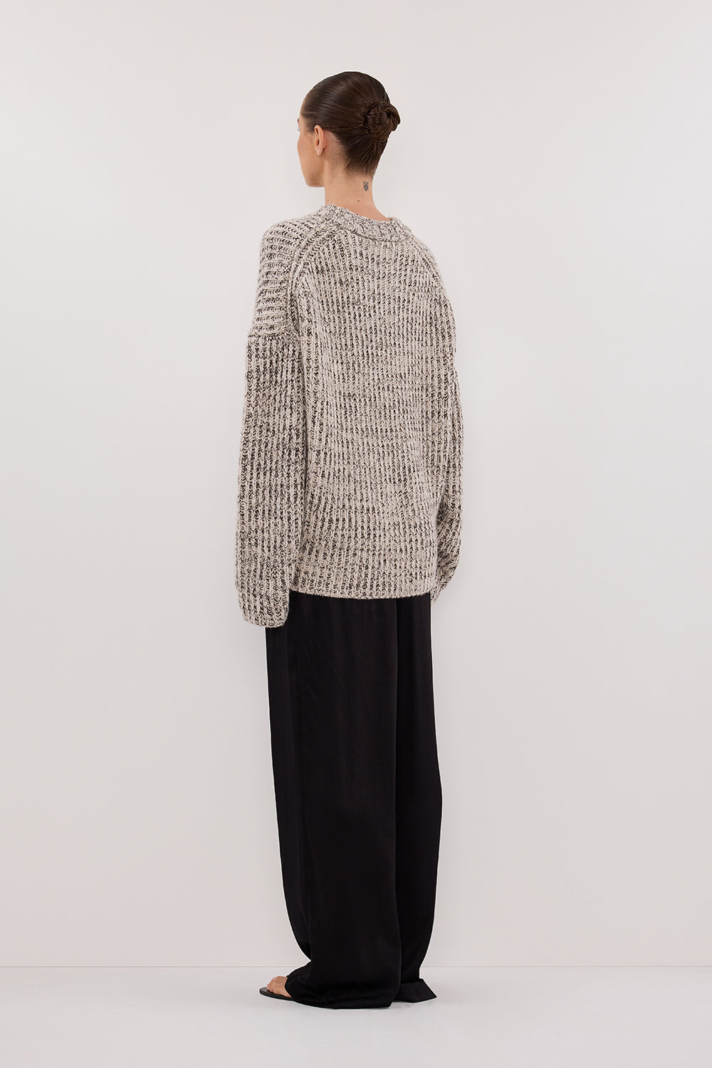 MARLEY IVORY CHOC SPECKLE JUMPER