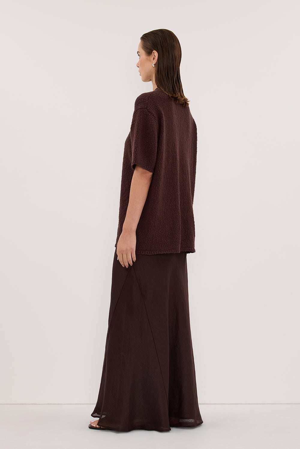 SUE CHOC OVERSIZED KNIT TEE