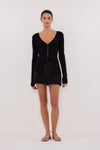 BLAIR BLACK LONG SLEEVE KNIT TOP