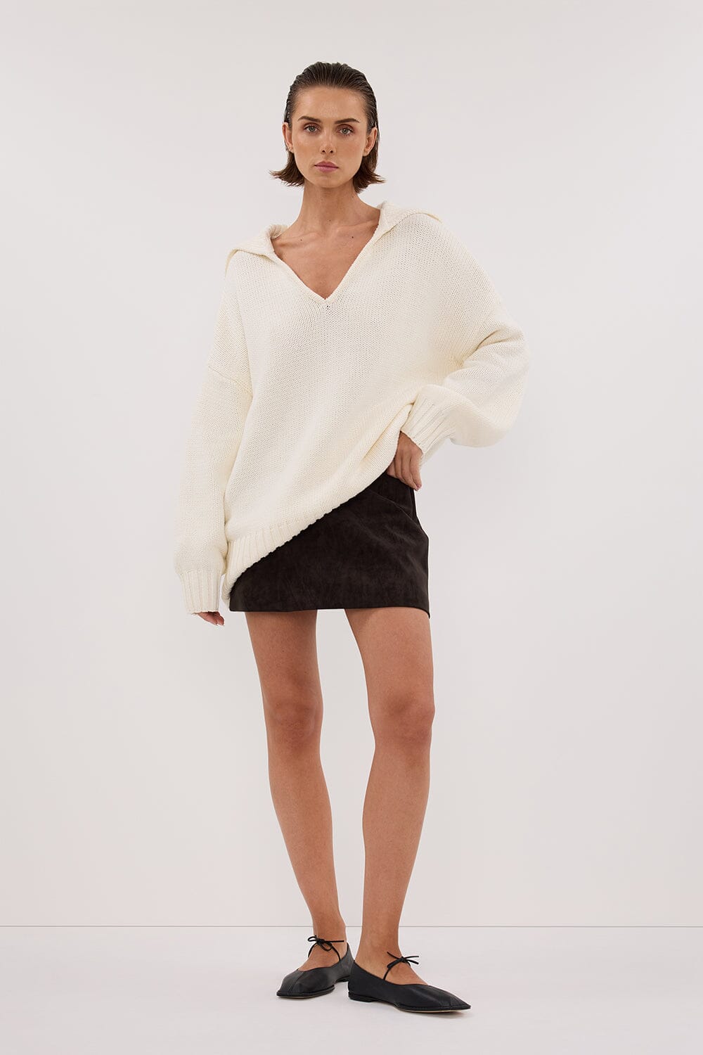 FRANKIE OFF WHITE SAILOR JUMPER Clothing DISSH Boutiques 