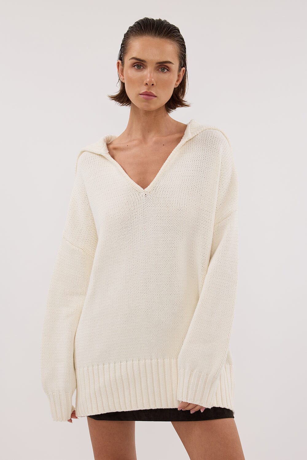 FRANKIE OFF WHITE SAILOR JUMPER Clothing DISSH Boutiques 