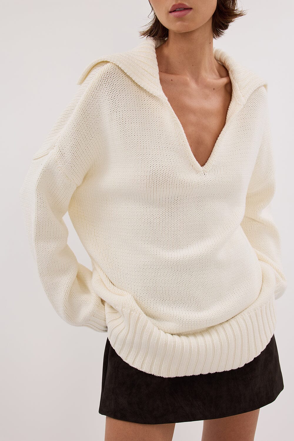 FRANKIE OFF WHITE SAILOR JUMPER Clothing DISSH Boutiques 