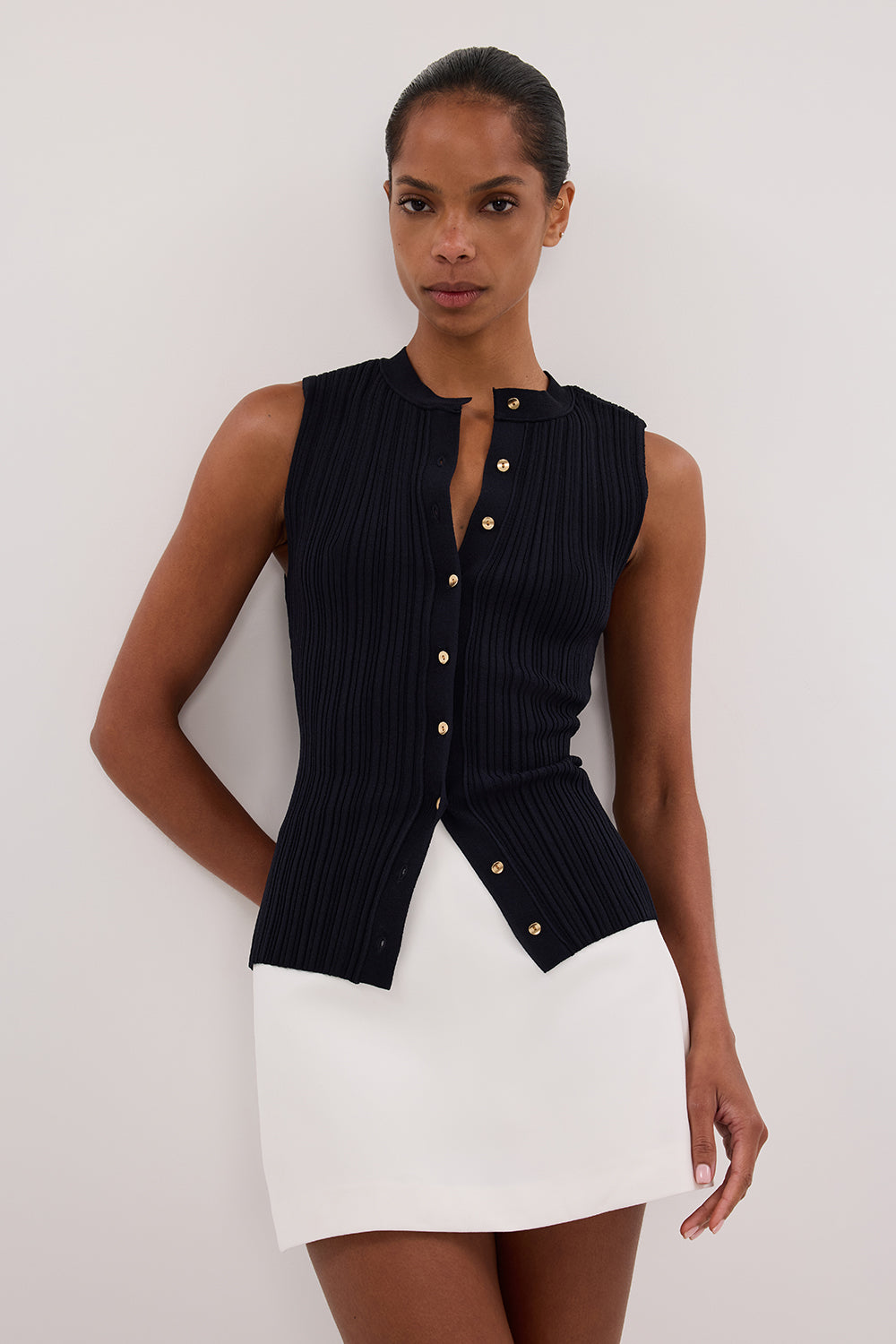 JASMINE INK KNIT TOP Clothing DISSH Boutiques XXS INK 