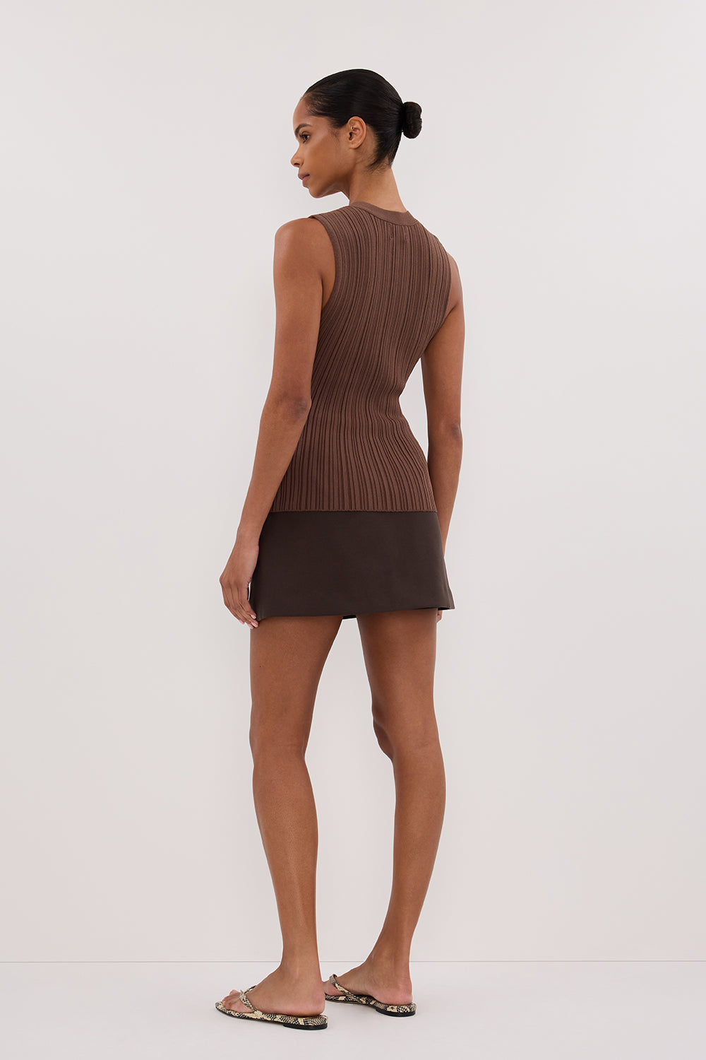 JASMINE MOCHA KNIT TOP Clothing DISSH Boutiques 