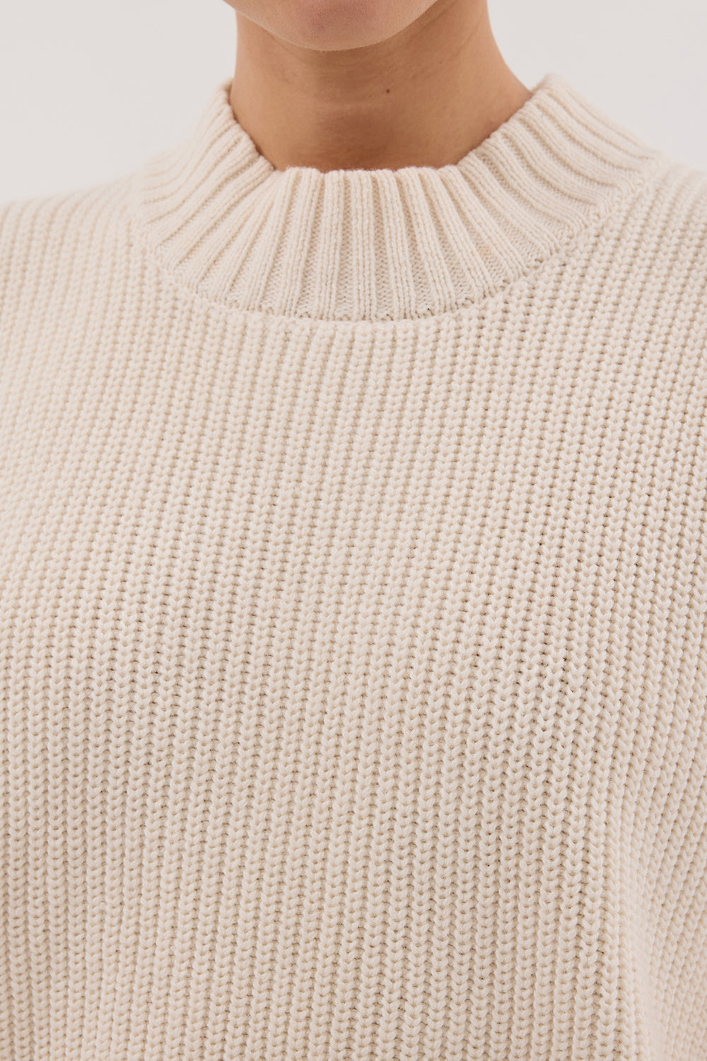 ARO CREAM KNIT TOP Clothing DISSH Boutiques 