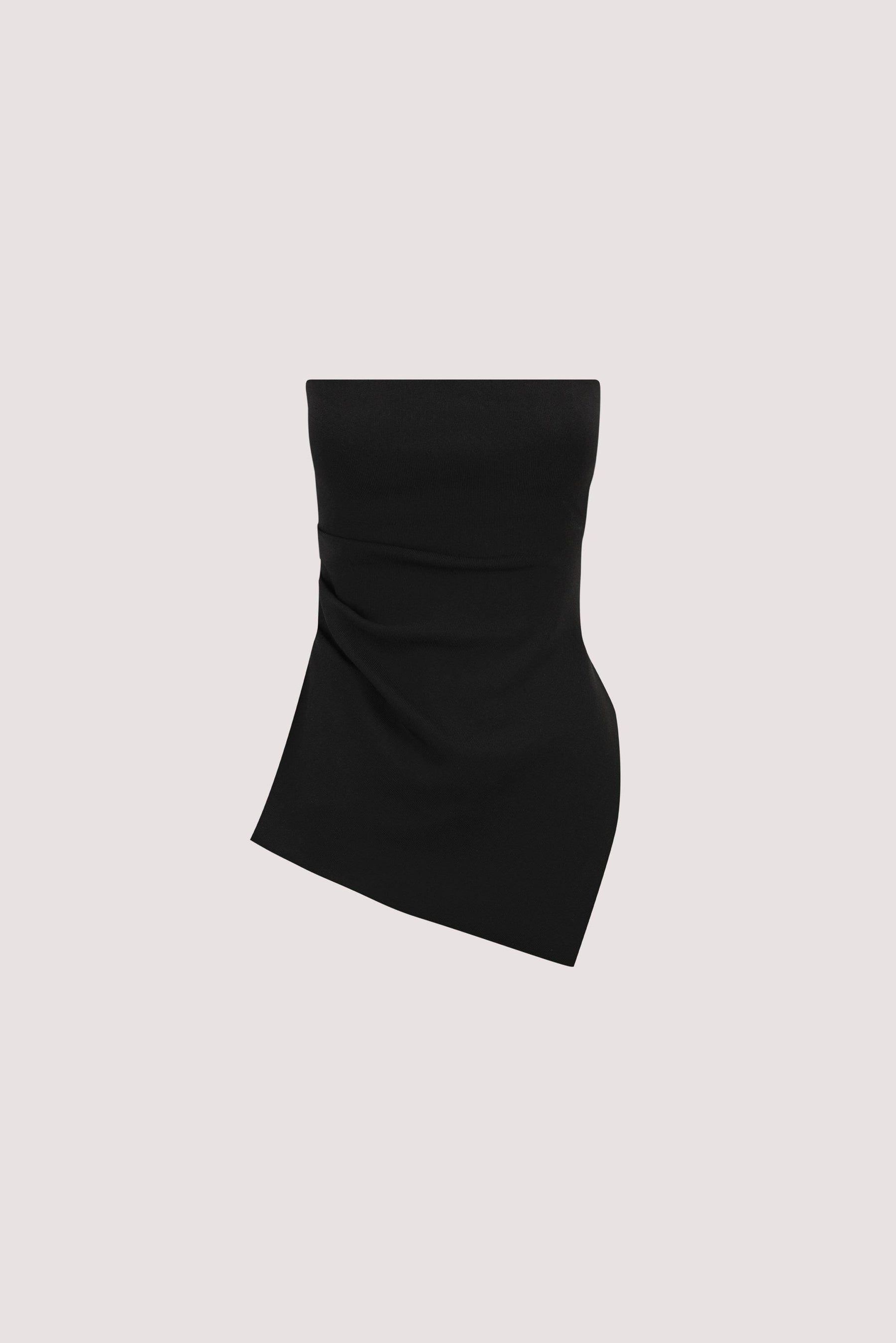 LUKE BLACK LONGLINE BANDEAU TOP Clothing DISSH Boutiques 