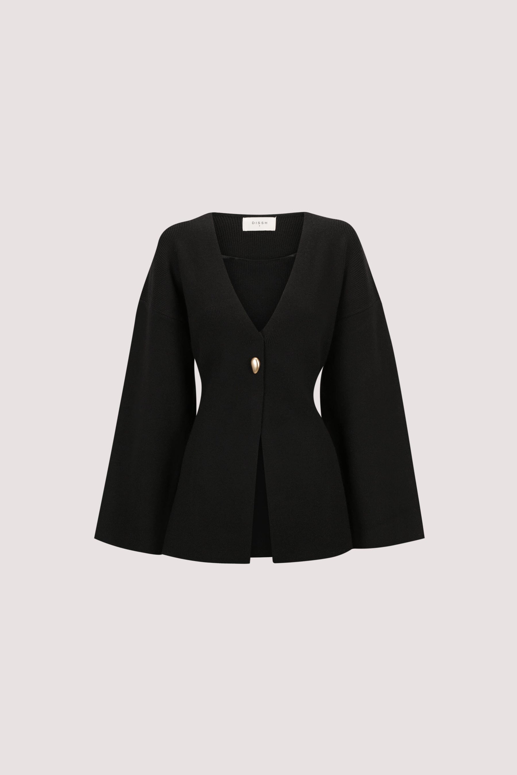 SCOUT BLACK LONG SLEEVE KNIT TOP Clothing DISSH Boutiques 