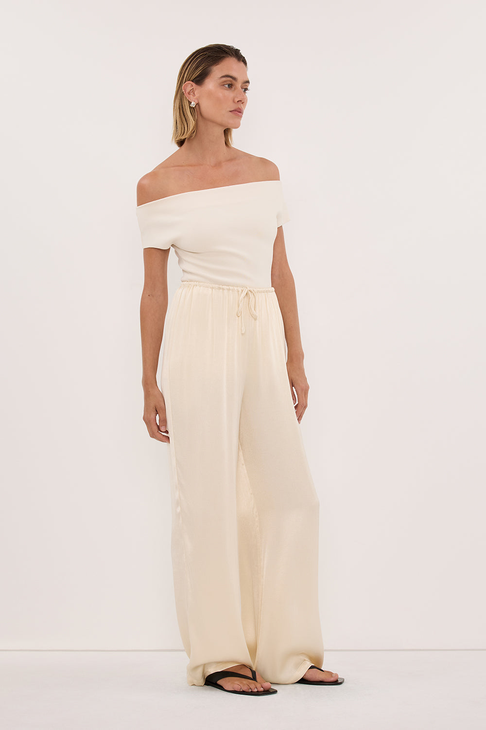 ASTRID PLASTER OFF SHOULDER KNIT TOP