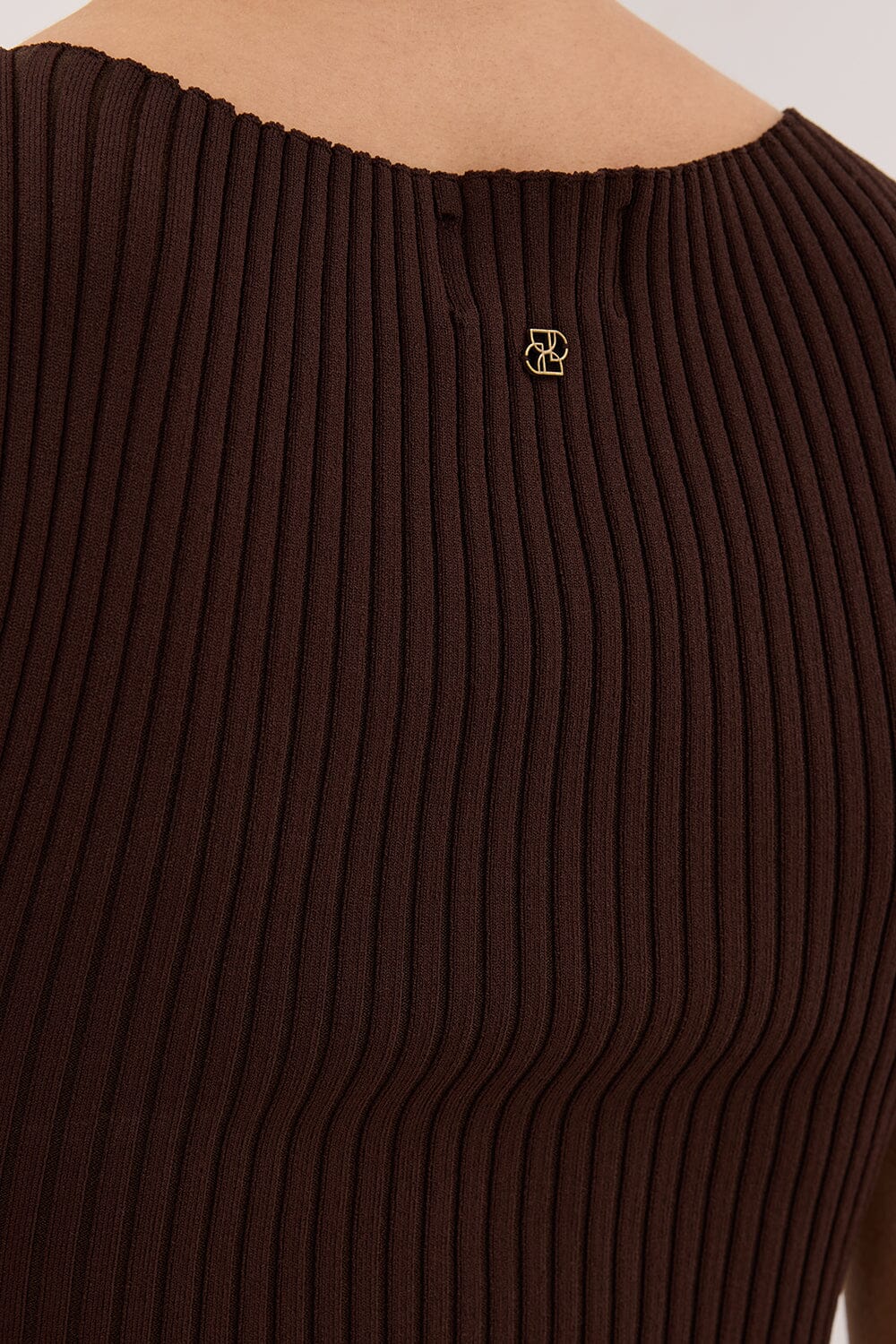 SIERRA BITTER CHOC KNIT TOP Clothing DISSH Boutiques 