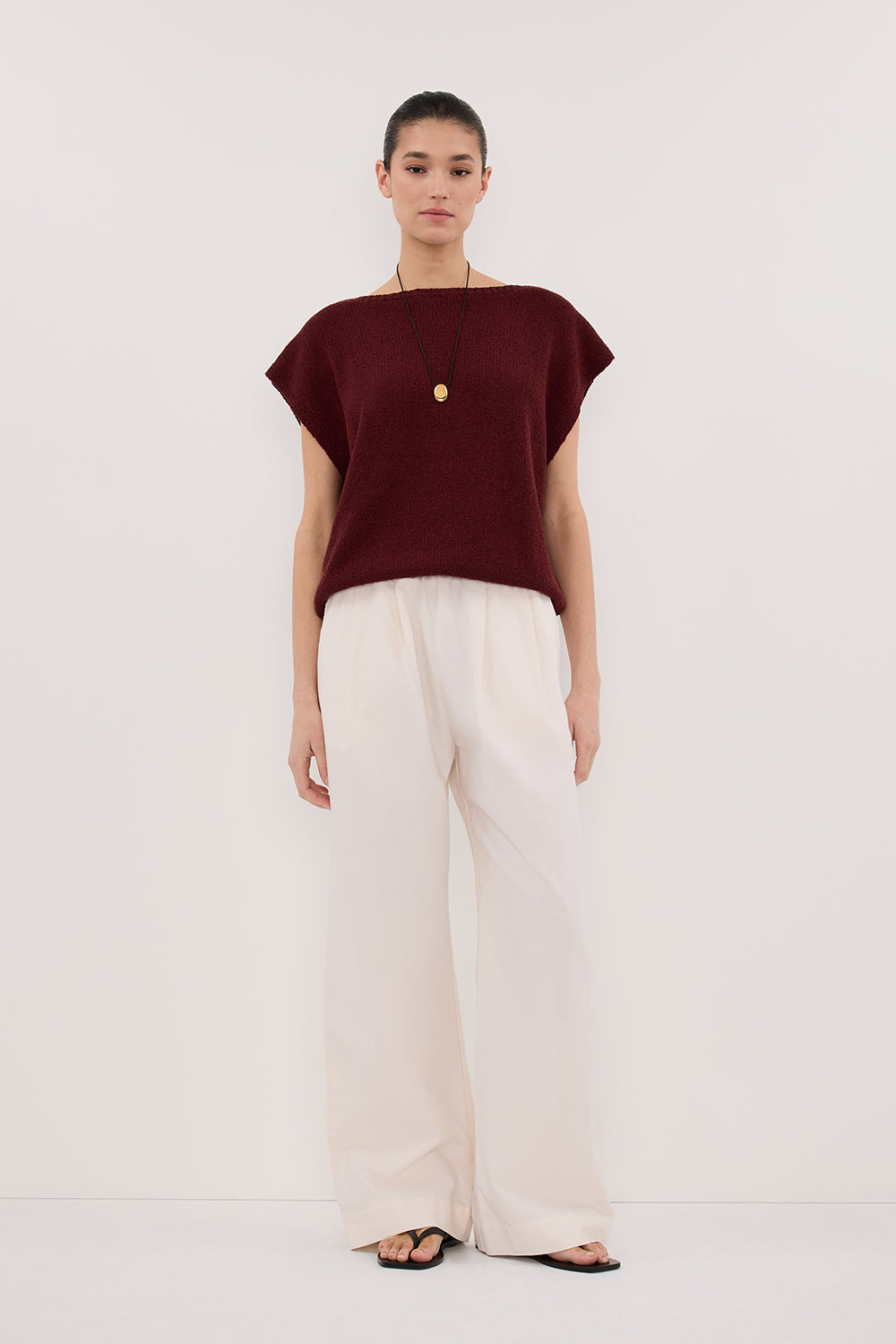 ASPEN SANGRIA KNIT TOP Clothing DISSH Boutiques 