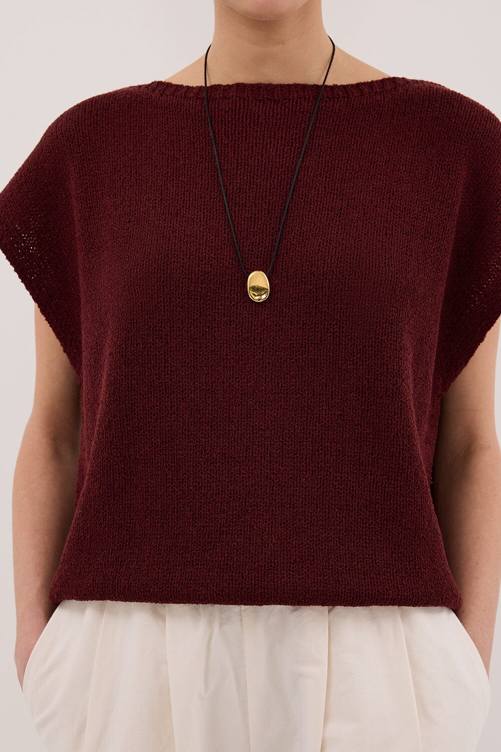 ASPEN SANGRIA KNIT TOP Clothing DISSH Boutiques 
