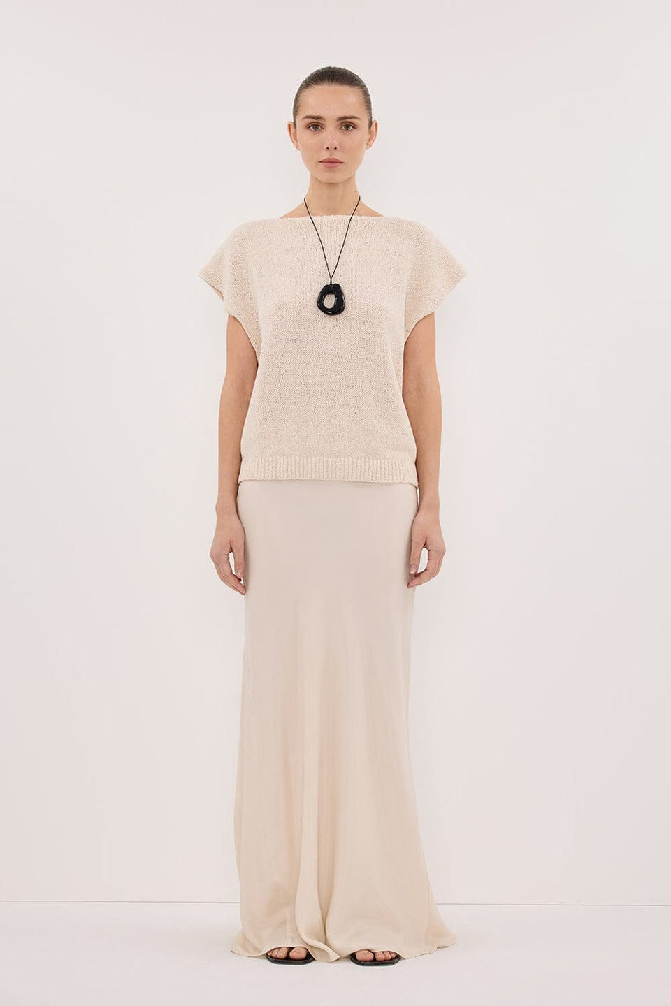 ASPEN SANDSTONE KNIT TOP Clothing DISSH Boutiques 