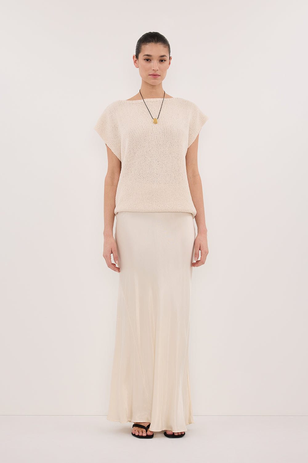 ASPEN SANDSTONE KNIT TOP Clothing DISSH Boutiques 