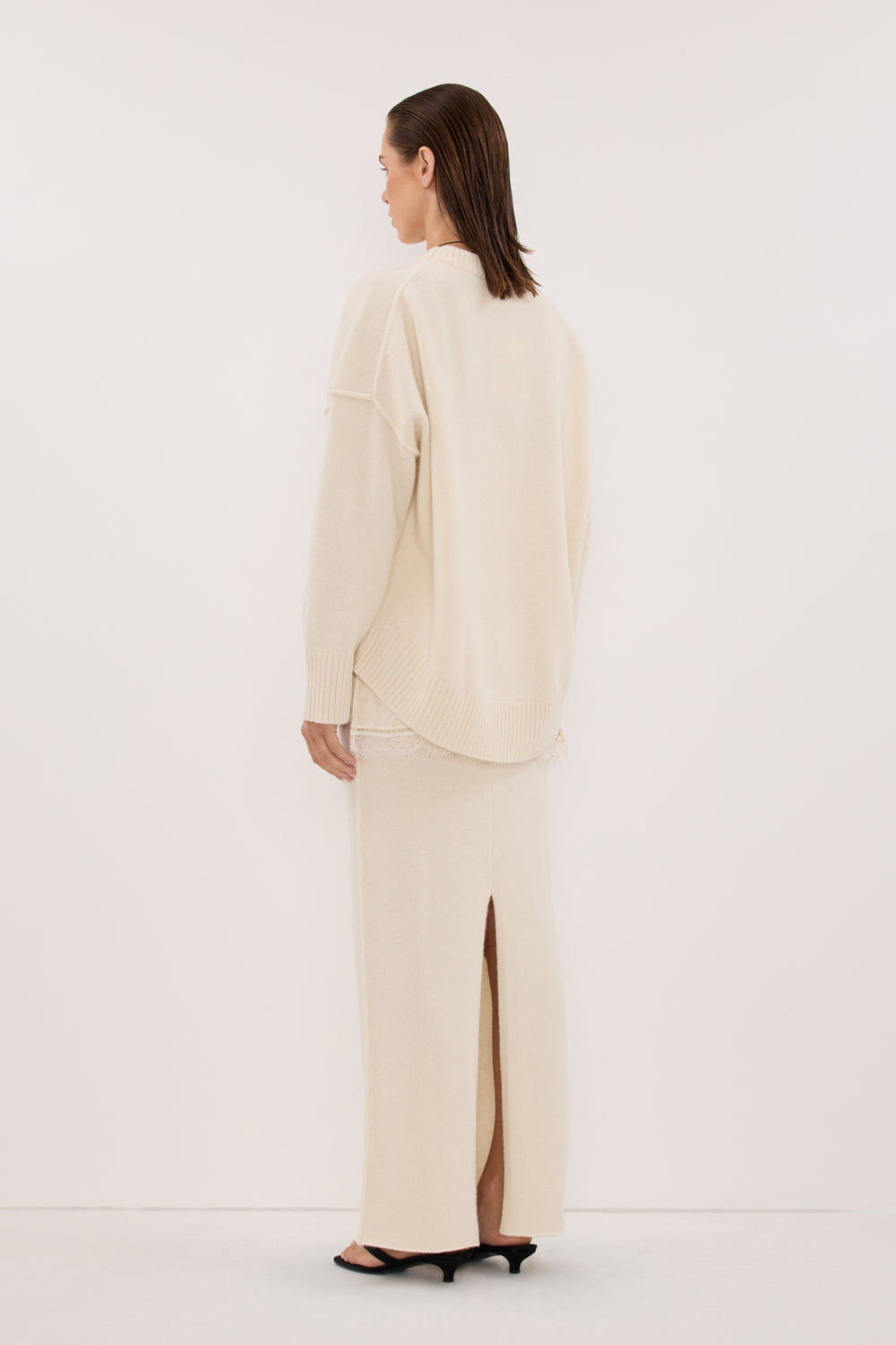PAIGE CREAM WOOL KNIT JUMPER