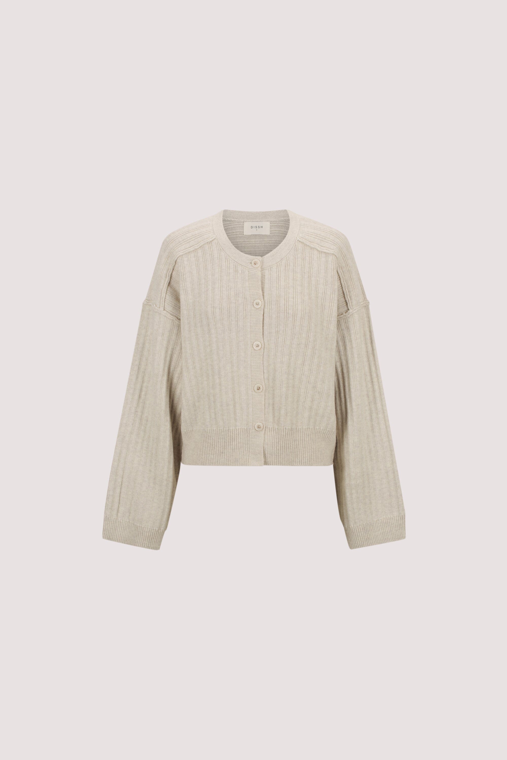 DAHLIA CHALK KNIT CARDIGAN Clothing DISSH Boutiques 