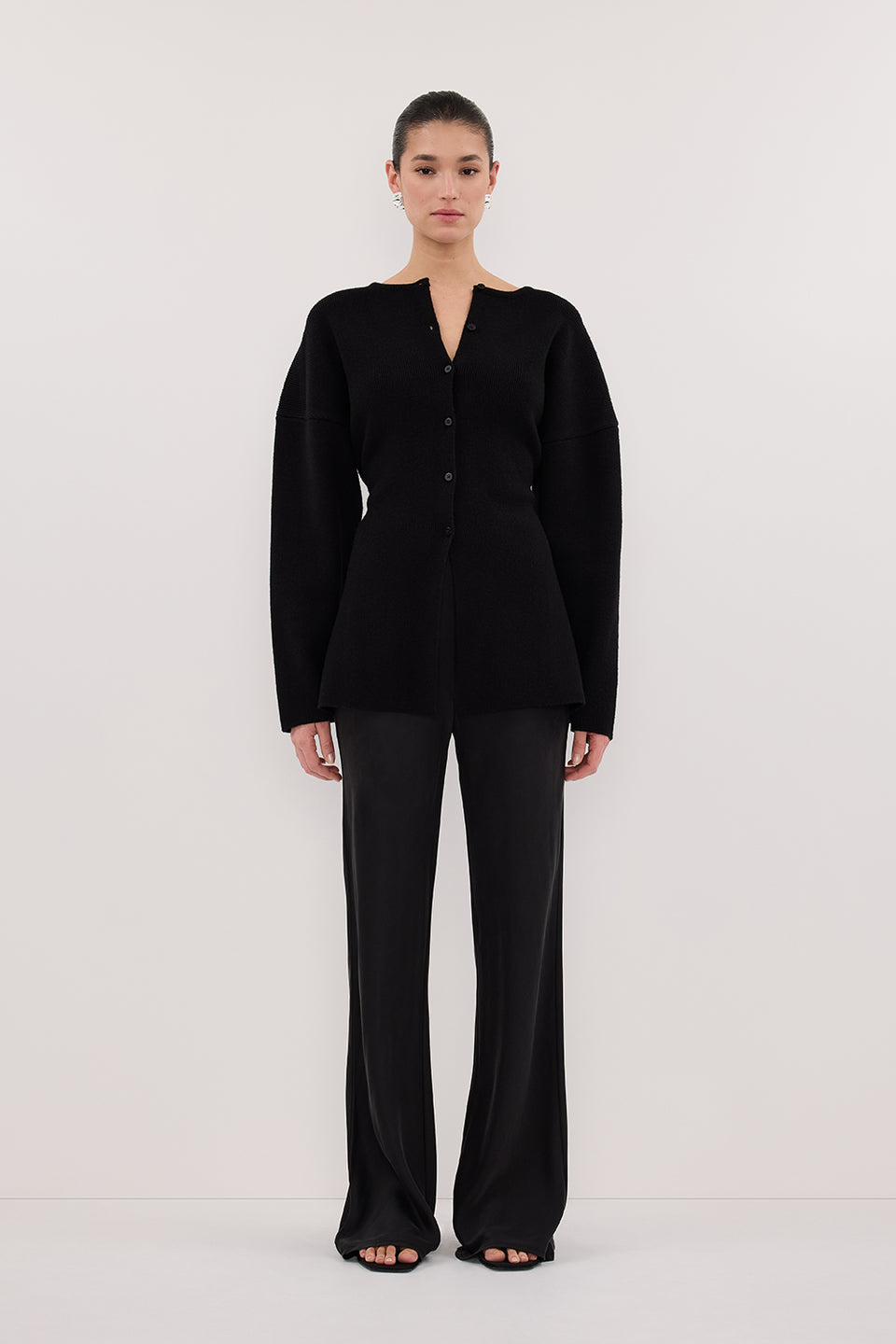 MARTHA BLACK CINCHED CARDIGAN Clothing DISSH Boutiques 