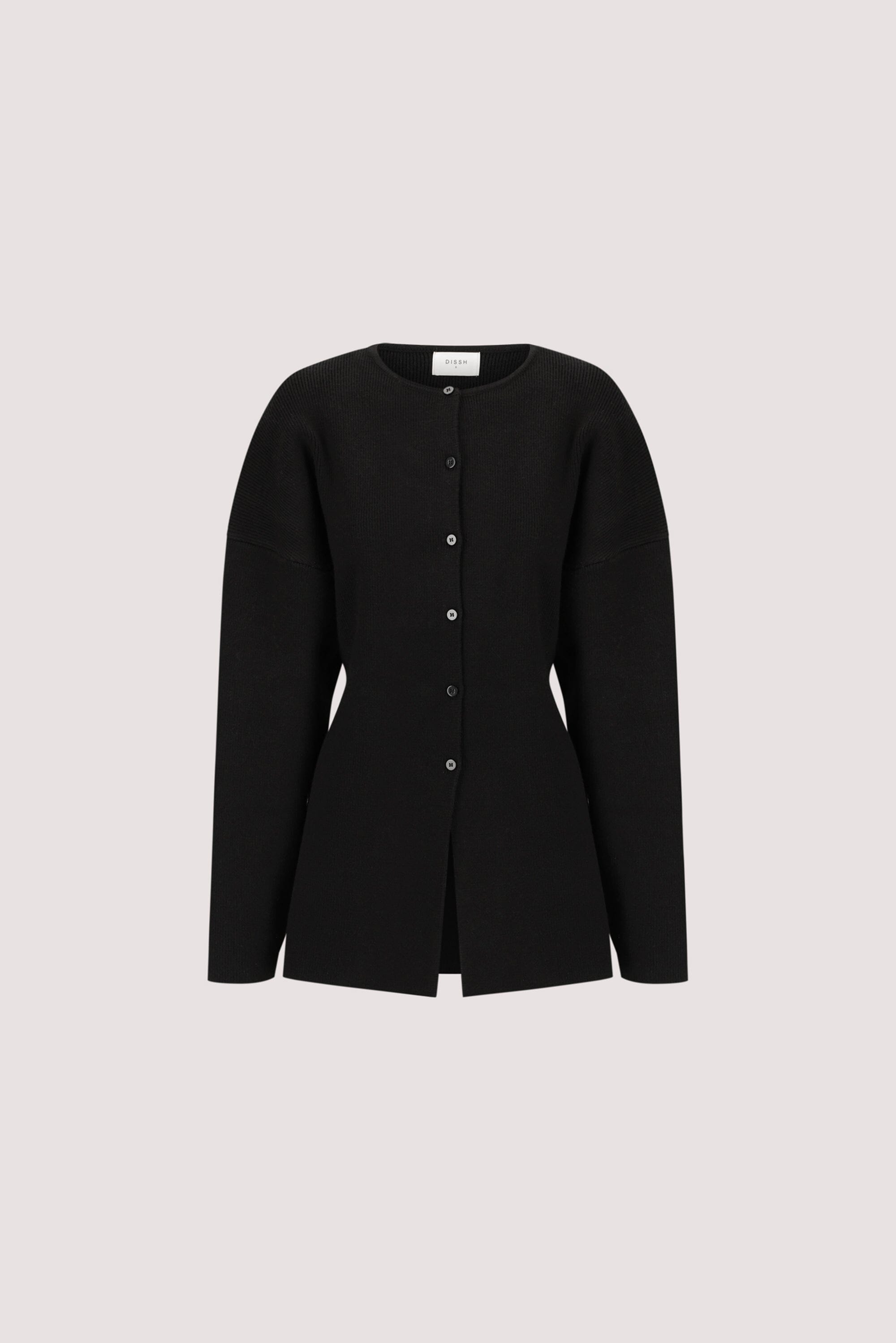 MARTHA BLACK CINCHED KNIT CARDIGAN