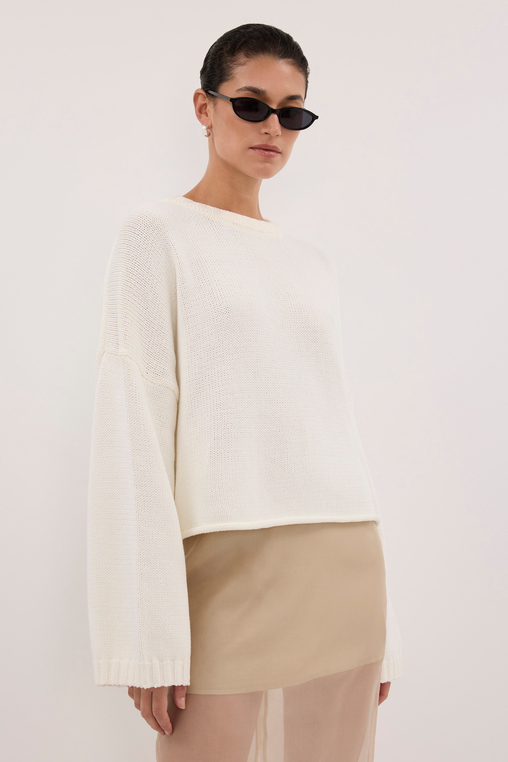BAY IVORY KNIT JUMPER