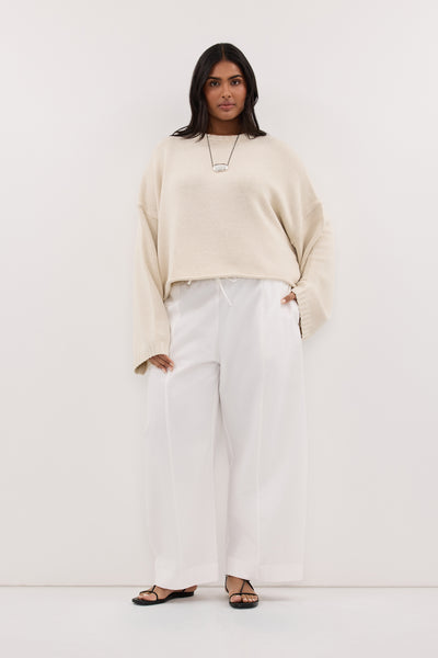 Shanaya wearing BAY PLASTER KNIT JUMPER