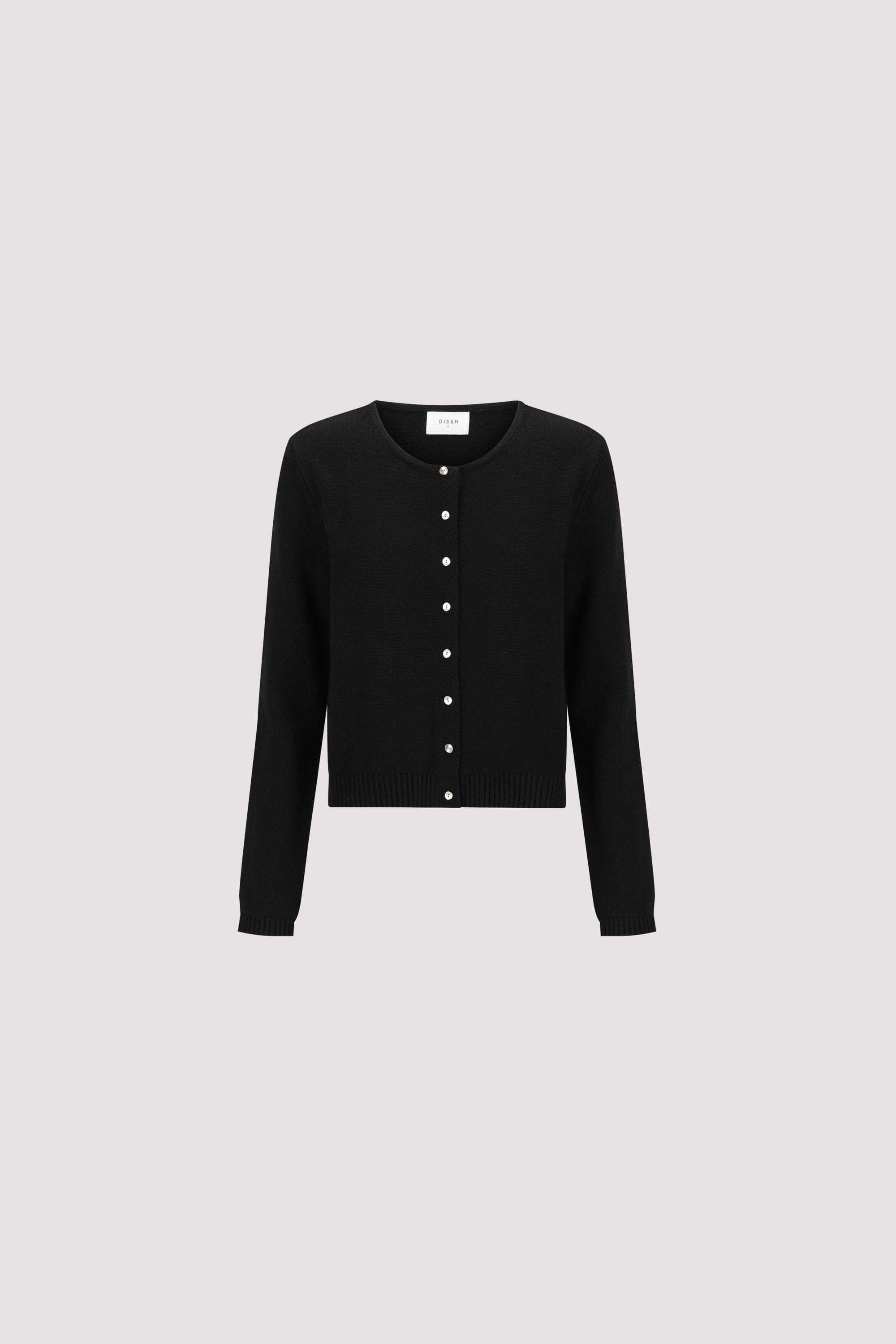 LISE BLACK LIGHT KNIT CARDIGAN