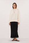 MILA CREAM CREW NECK KNIT JUMPER