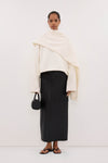 ANDIE IVORY SCARF KNIT JUMPER