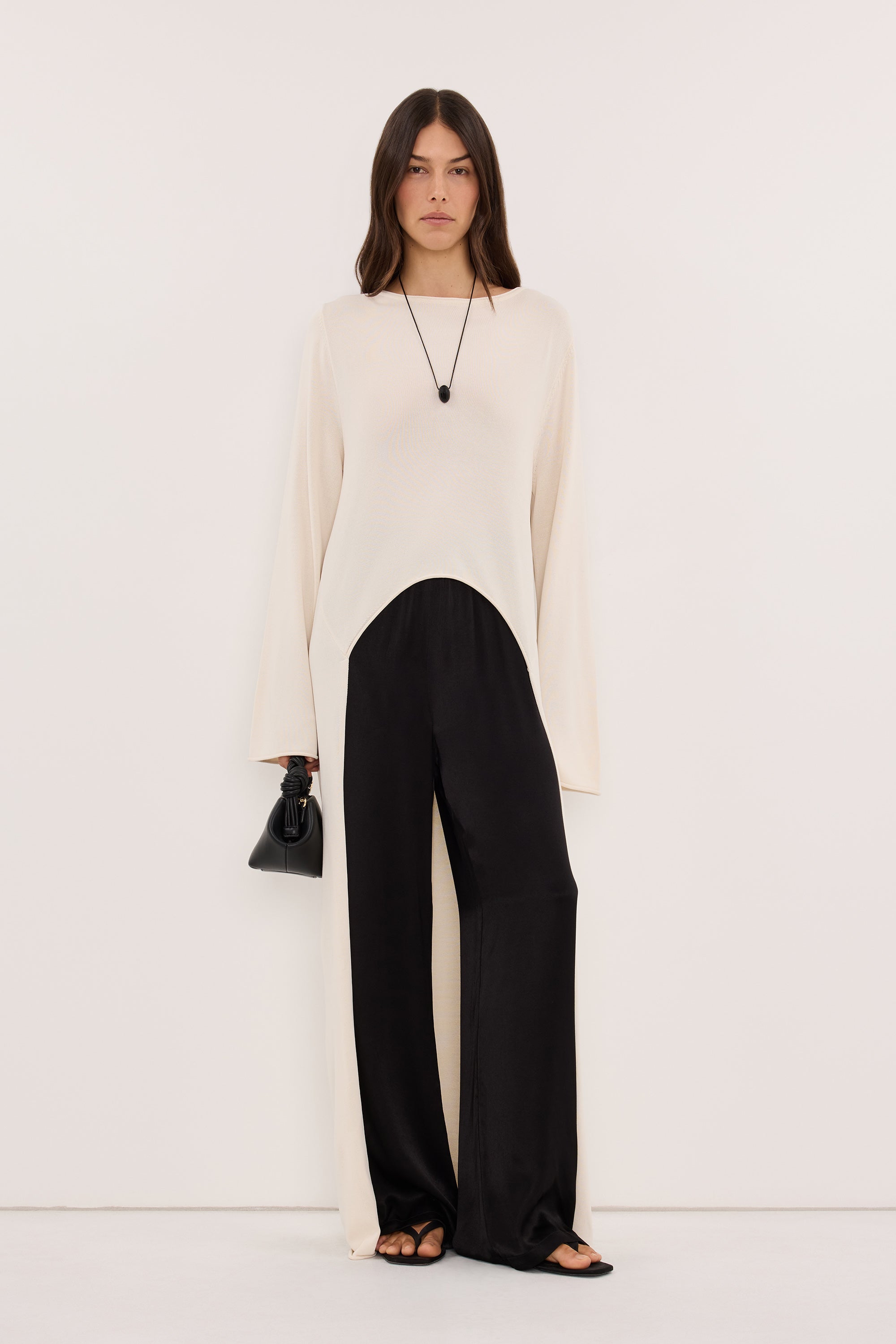DAPHNE MILK KNIT CAPE TOP - PRE ORDER