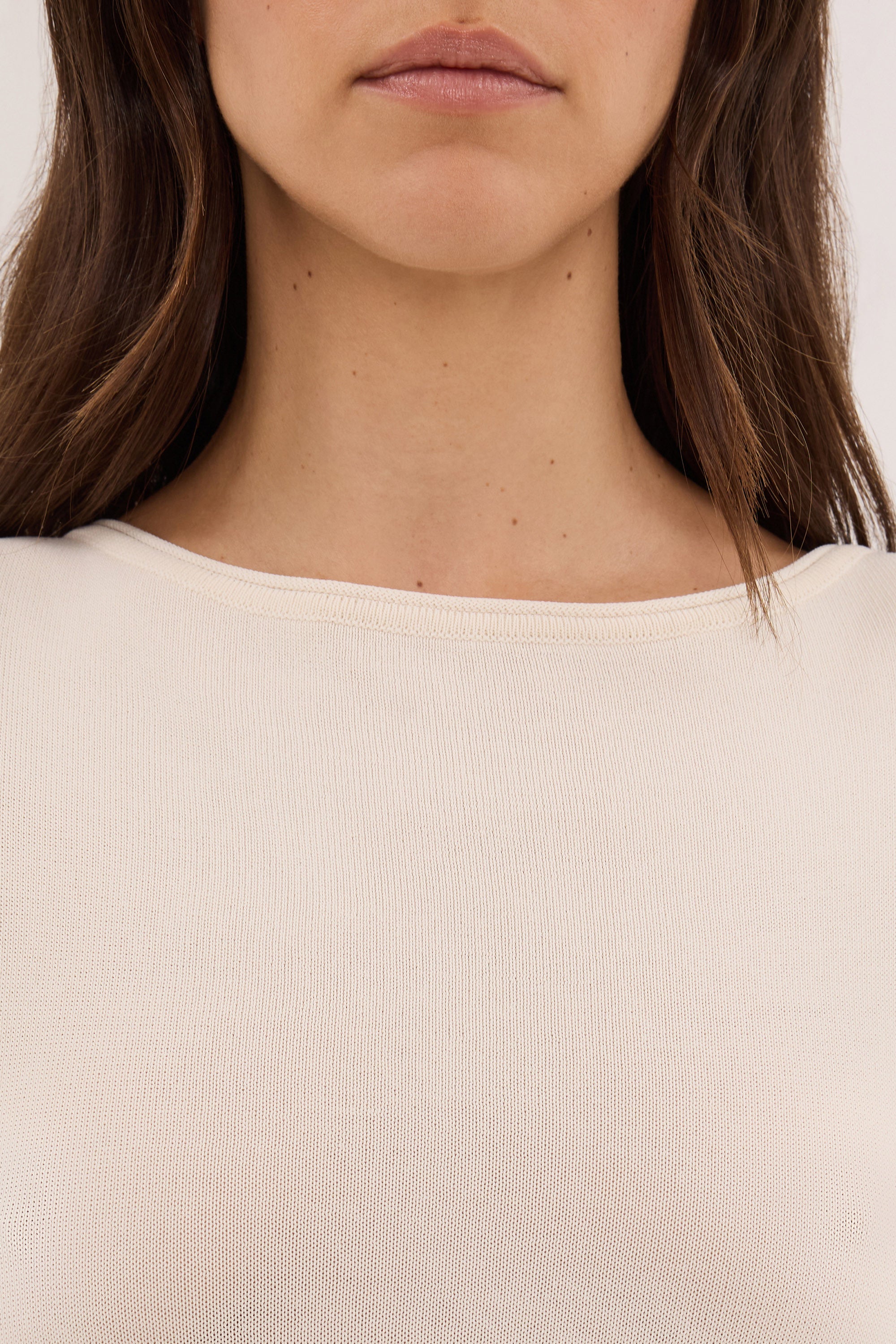 DAPHNE MILK KNIT CAPE TOP - PRE ORDER