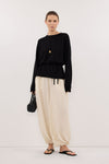 DUKE BLACK TIE MERINO KNIT TOP
