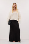 ZELLA IVORY V NECK KNIT JUMPER