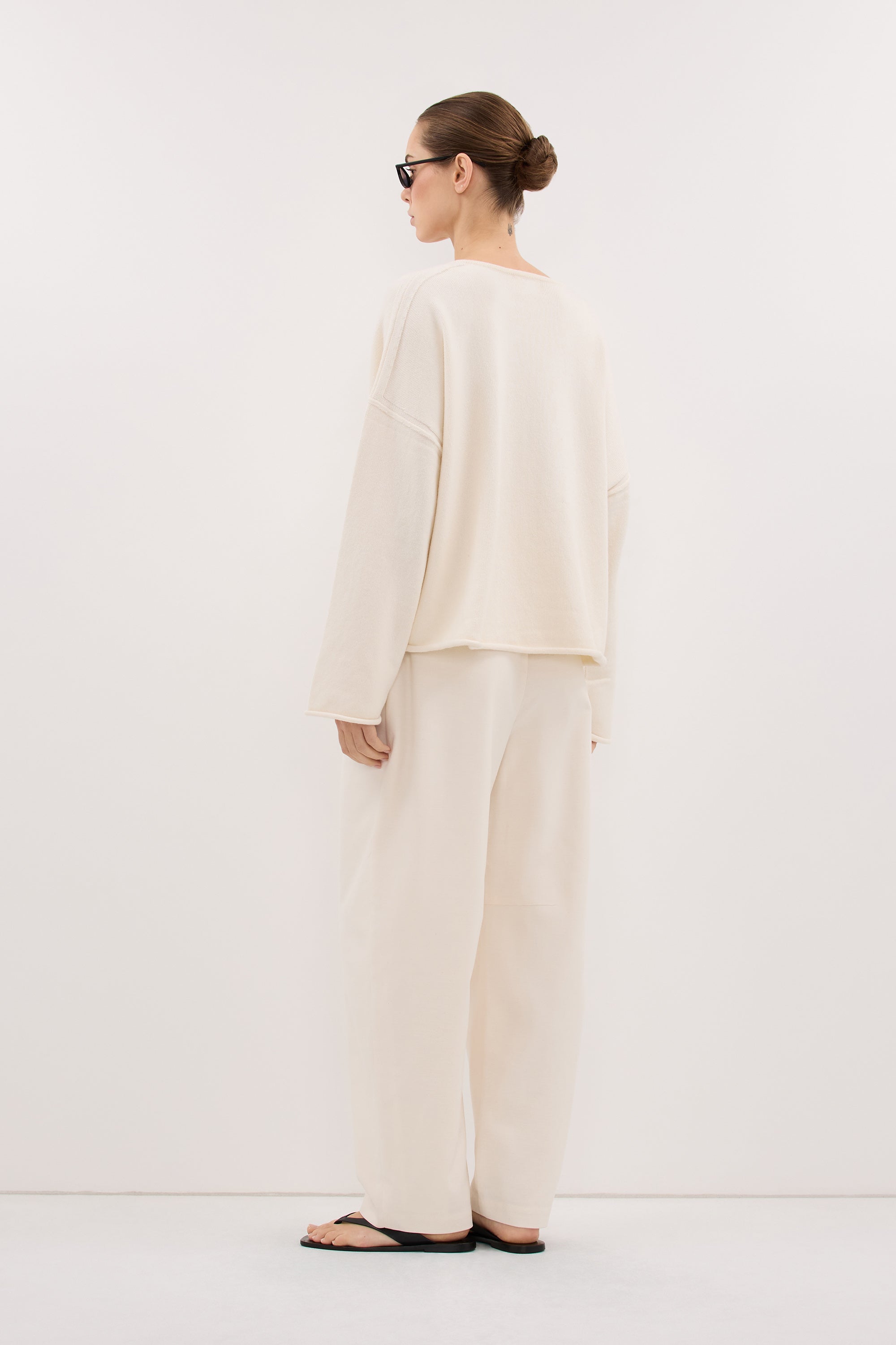 MARTA CREAM KNIT LIGHTWEIGHT JUMPER