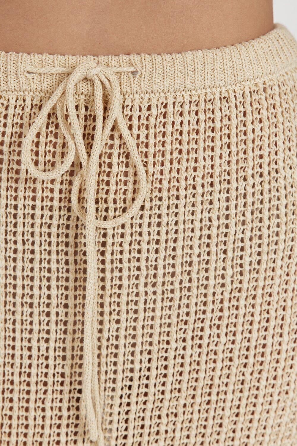 MARGOT WHEAT CROCHET MIDI SKIRT Clothing DISSH Boutiques 