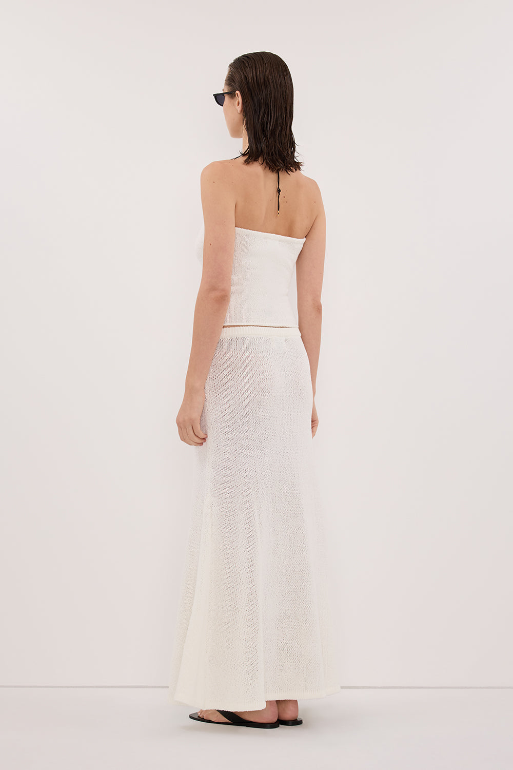ALTHEA OFF WHITE MAXI SKIRT Clothing DISSH Boutiques 
