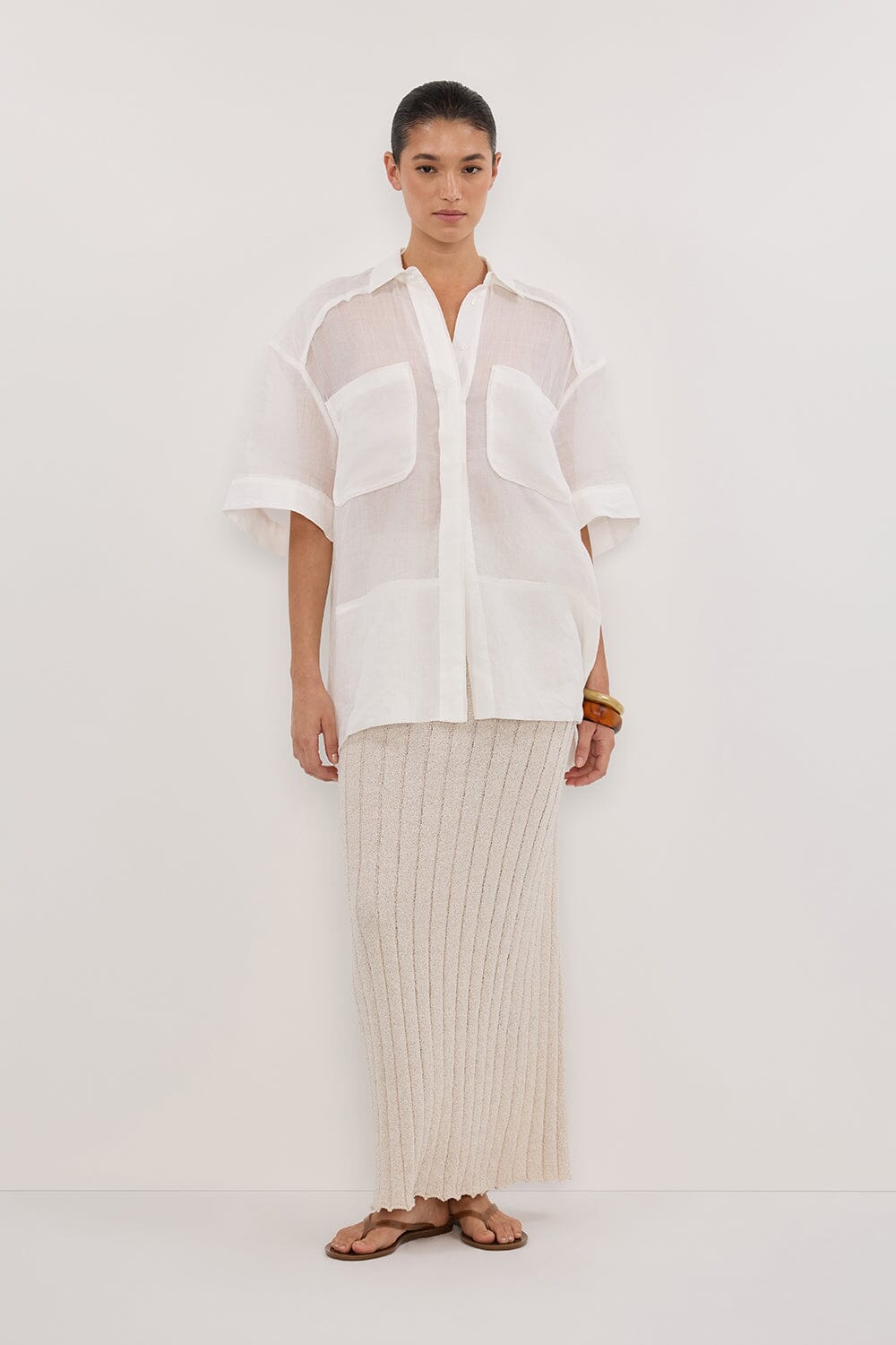 REM STONE KNIT MIDI SKIRT Clothing DISSH Boutiques 
