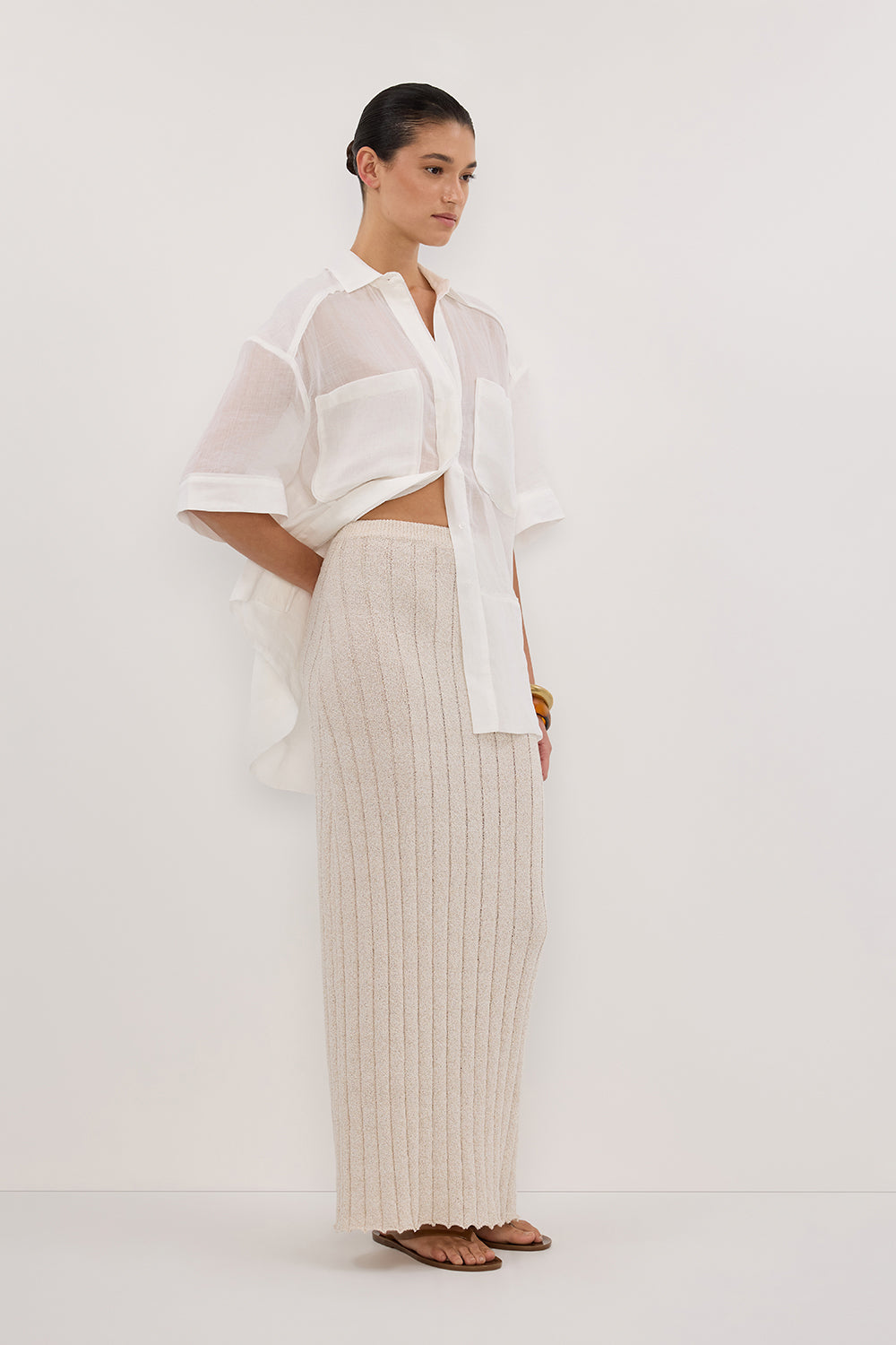 REM STONE KNIT MIDI SKIRT Clothing DISSH Boutiques 