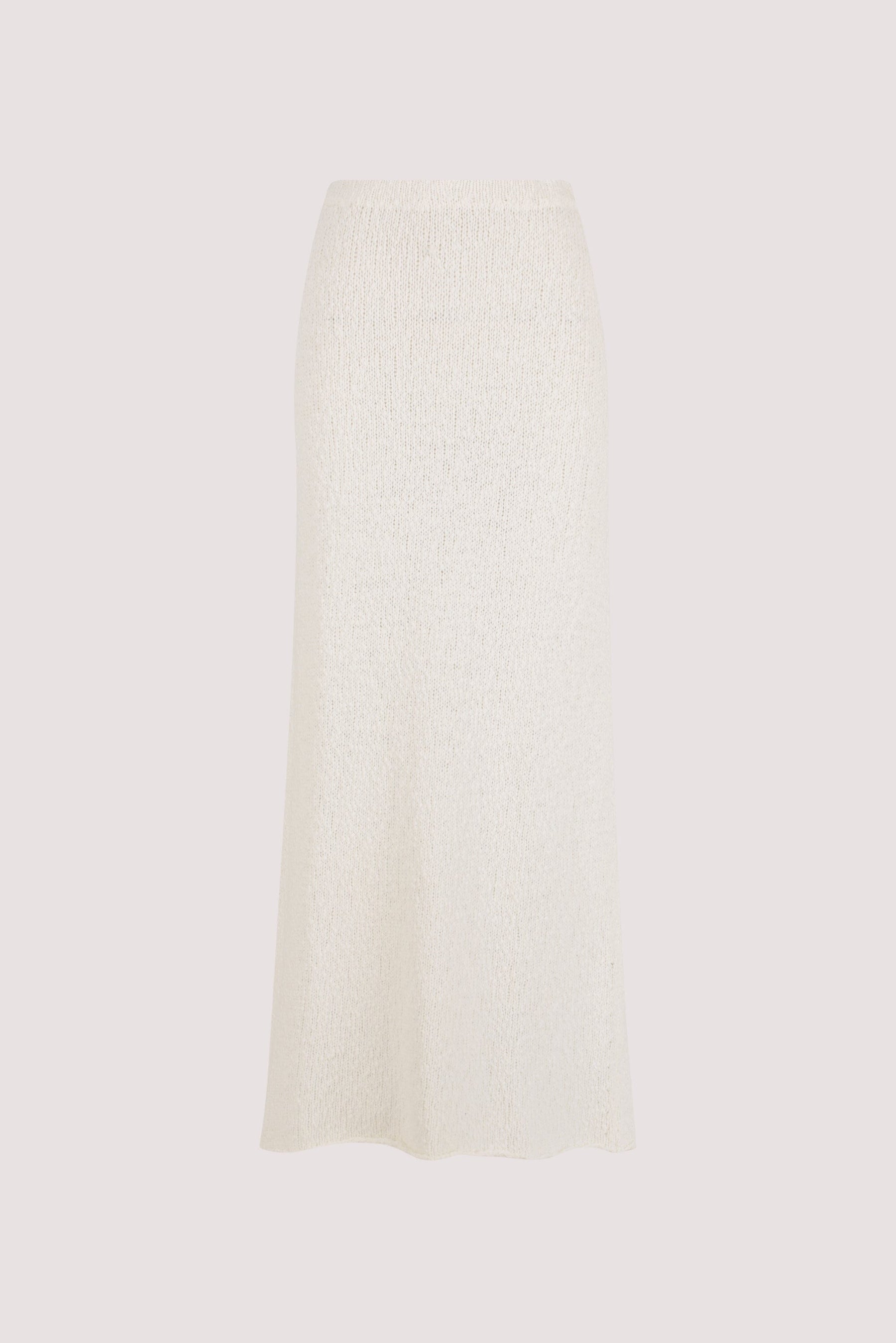 DINA OFF WHITE KNIT MIDI SKIRT Clothing DISSH Boutiques 