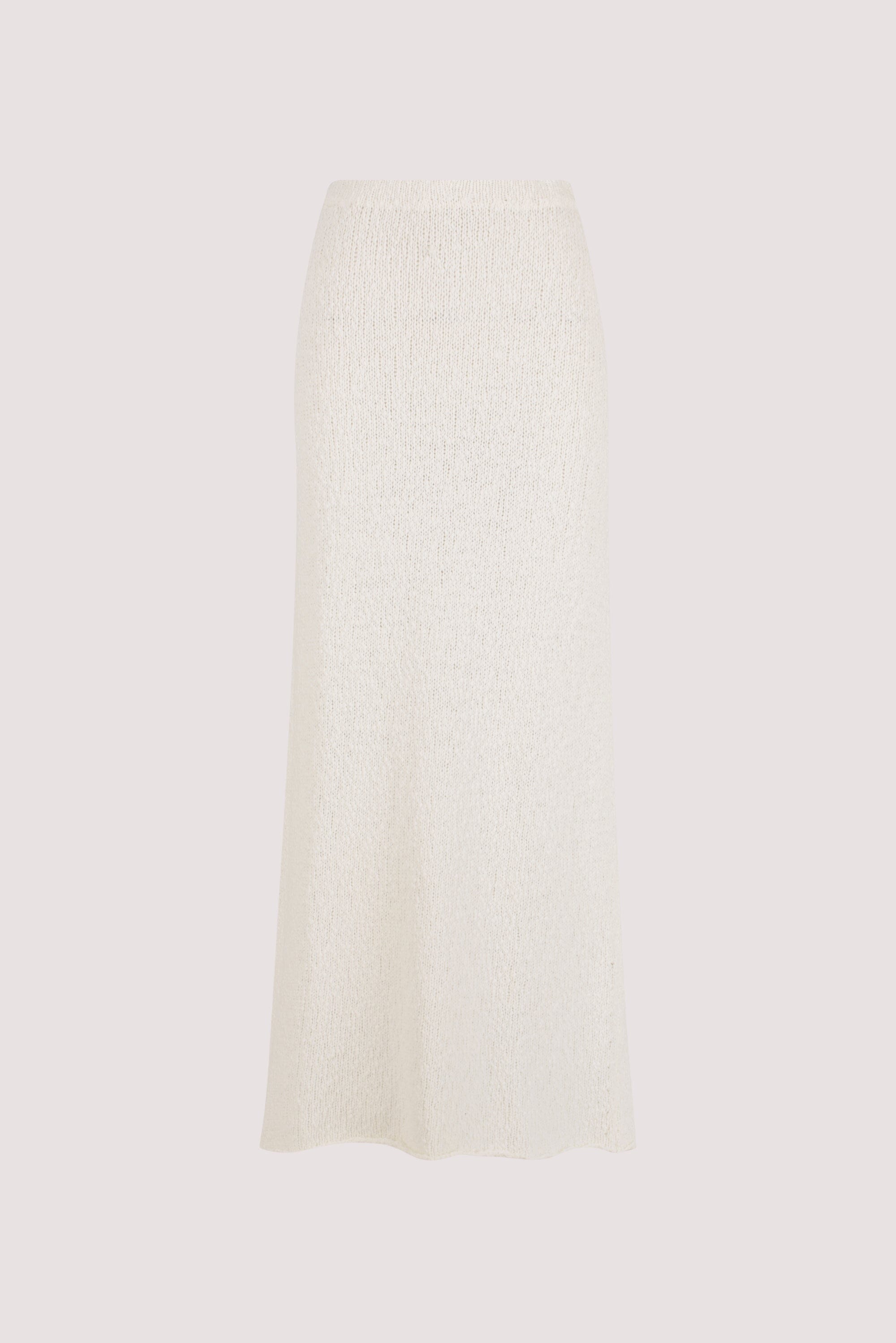 DINA OFF WHITE KNIT MIDI SKIRT Clothing DISSH Boutiques 