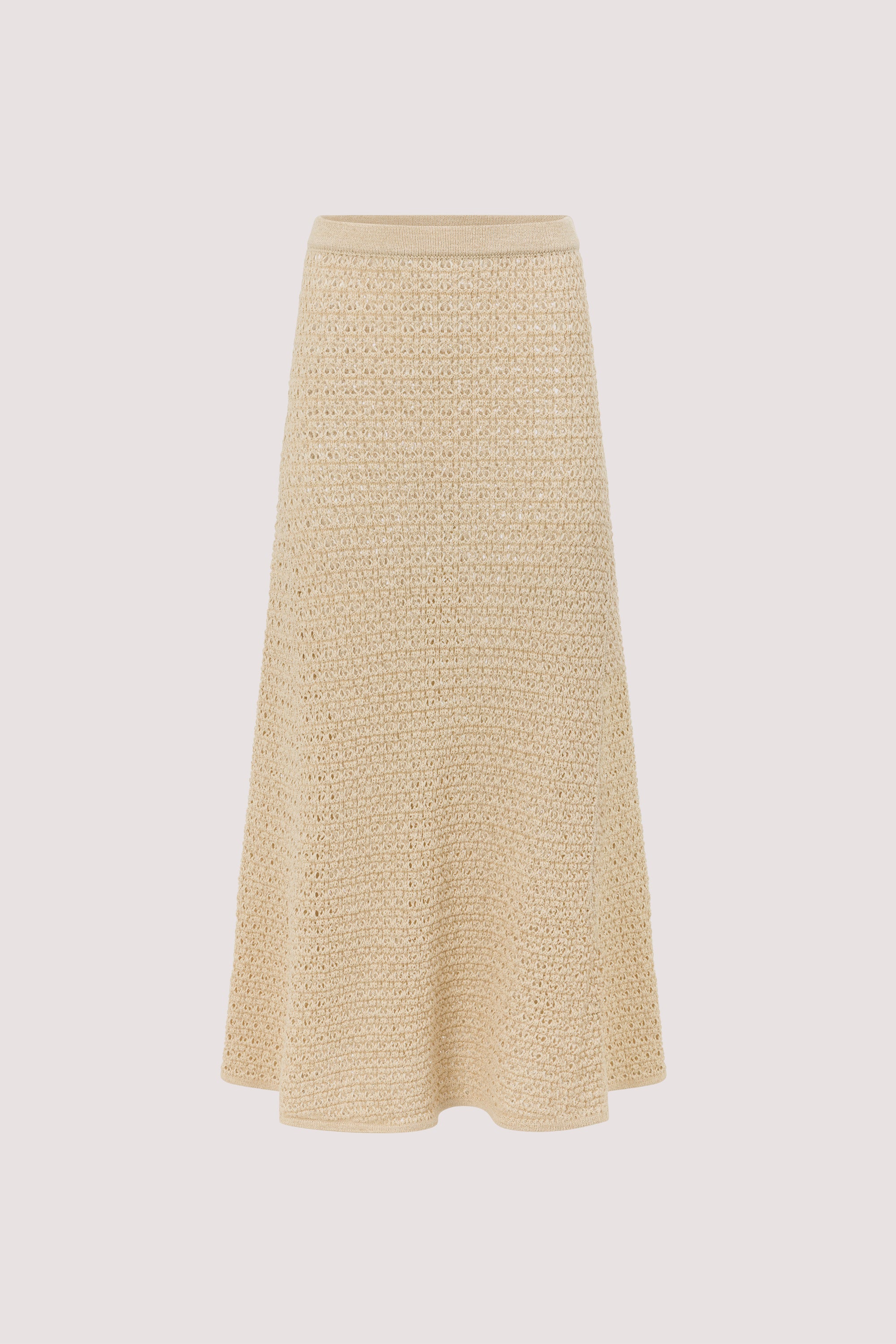 HALO NATURAL KNIT MAXI SKIRT