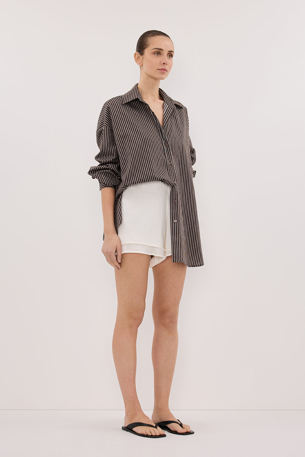 MIRA WHITE DOUBLE LAYER SHORT Clothing DISSH Boutiques 