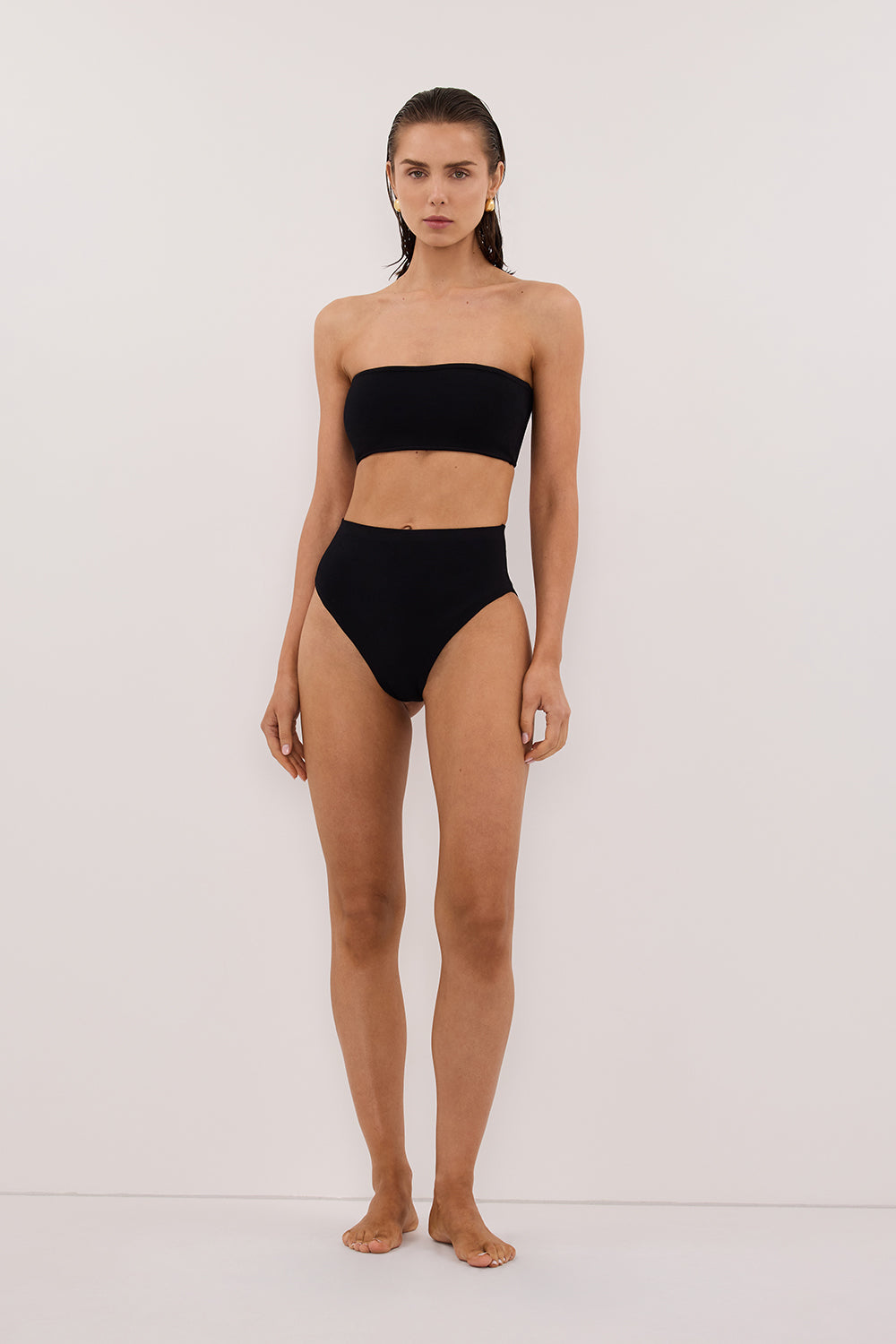 BASE BLACK HIGH WAIST BRIEF Clothing DISSH Boutiques XS BLACK 