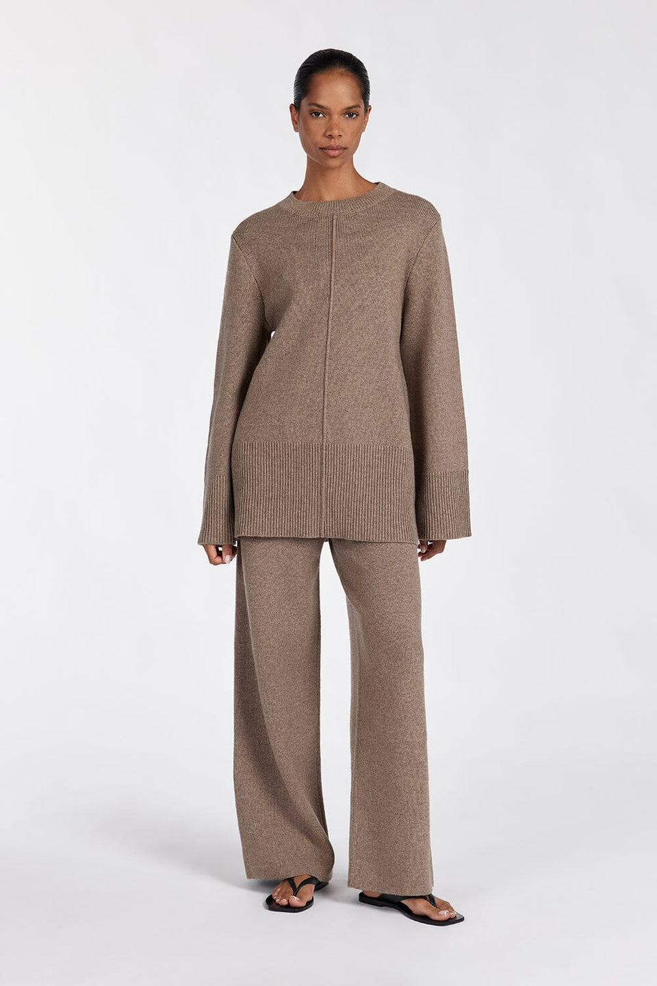 CLEMENCE CHOC MARLE KNIT PANT Clothing DISSH Boutiques 