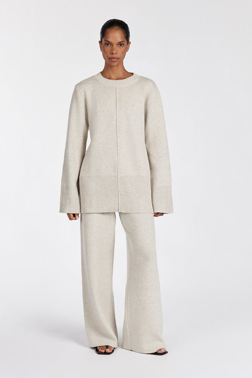 CLEMENCE OAT MARLE KNIT PANT Clothing DISSH Boutiques XS OAT MARLE 