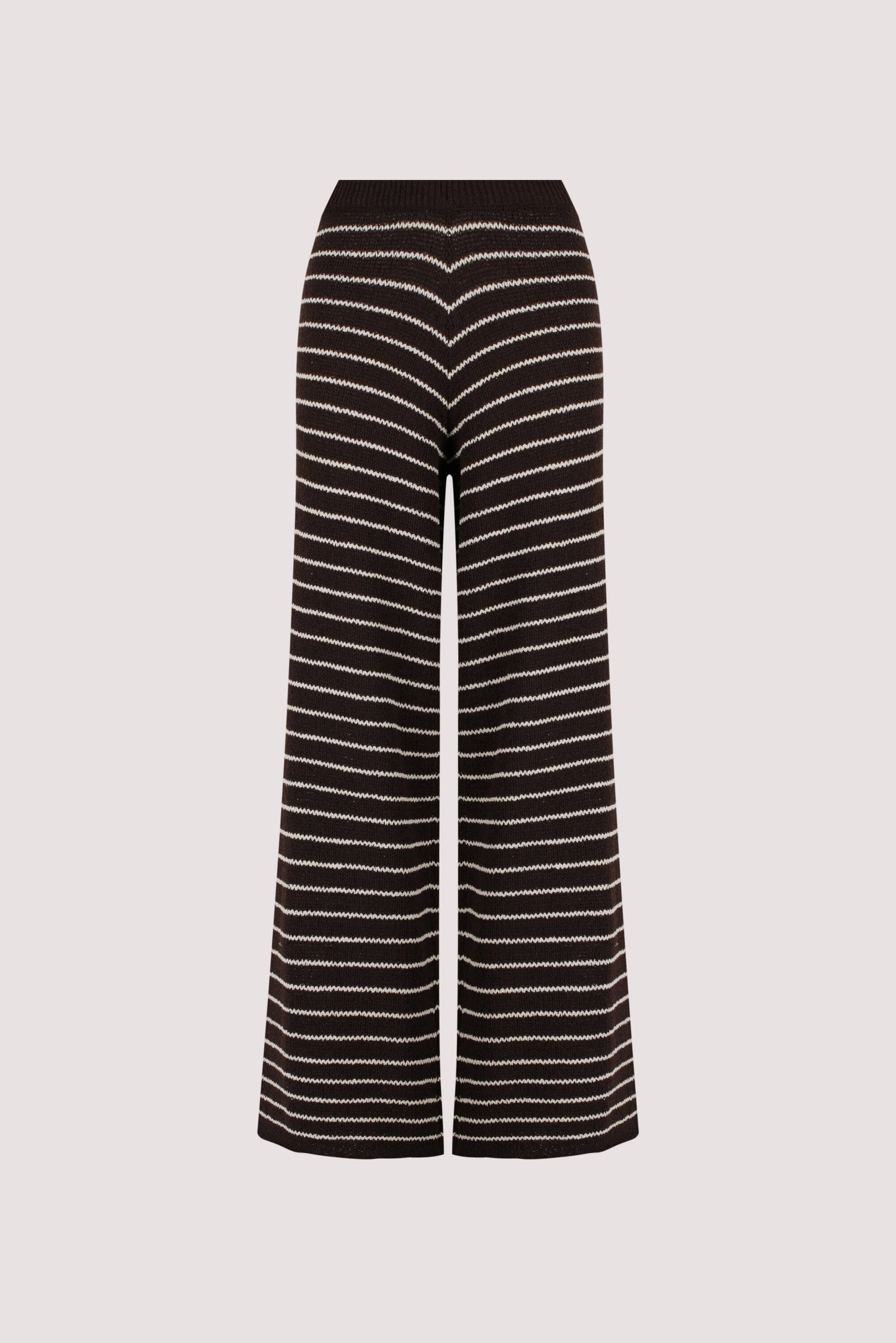 ASPEN CHOC STRIPE KNIT PANT Clothing DISSH Boutiques 