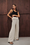 ASPEN SANDSTONE STRIPE KNIT PANT