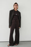 DUKE BITTER CHOC MERINO KNIT PANTS