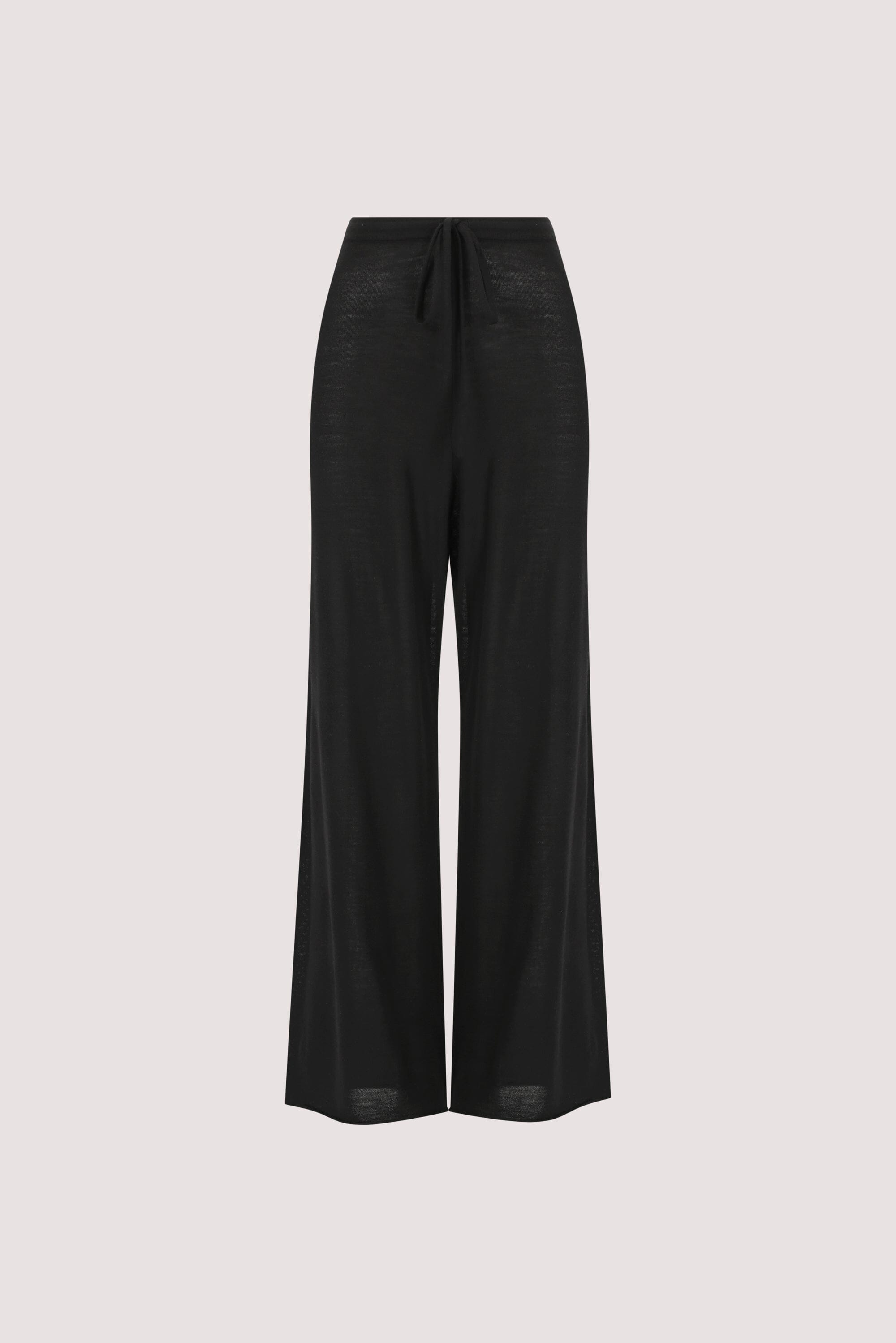 DUKE BLACK MERINO KNIT PANTS