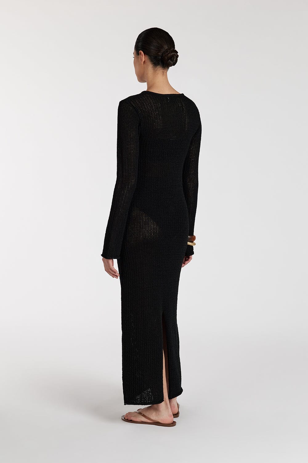 MARGOT BLACK CREW NECK DRESS Clothing DISSH Boutiques 