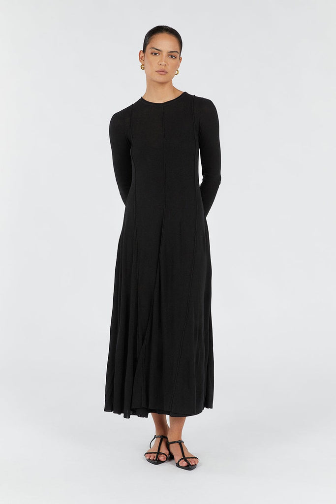 PARKER BLACK LONG SLEEVE DRESS Dissh