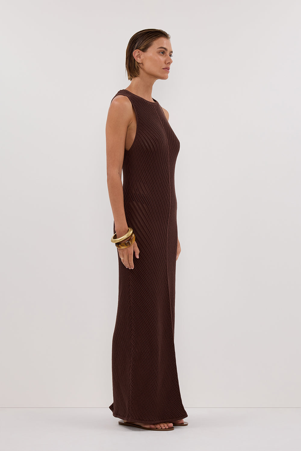 BLOOM CHOC CROCHET MAXI DRESS Clothing DISSH Boutiques 